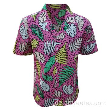 Custom Digital Printing Cotton Hawaiian Urlaubshemd